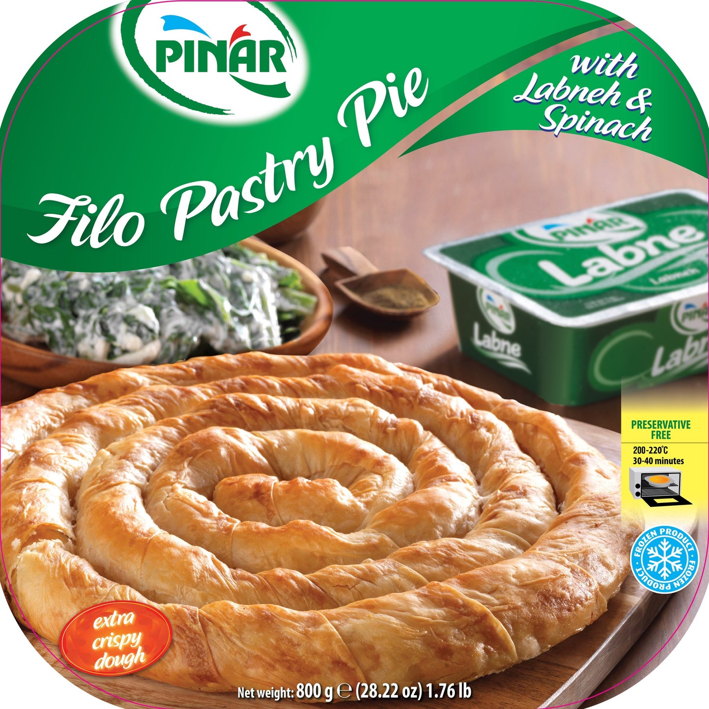 Pinar pastry w/labne&spinach 800g