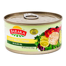 Baraka light meat tuna in olive oil 185g