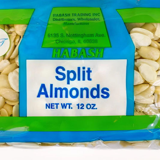 Habash Blanched Almond Halves 12 OZ