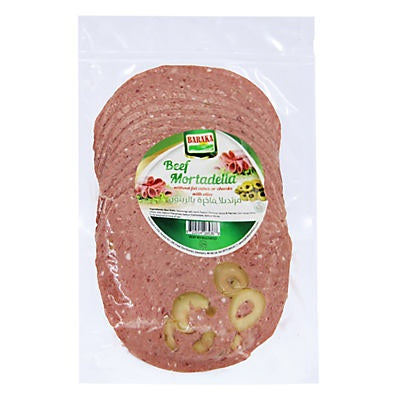 Baraka beef pre-sliced Mortadella