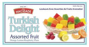 Hacizade Turkish delight mix fruit 16oz