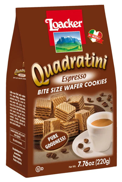 Loacker Quarditini Espresso wafers 220g
