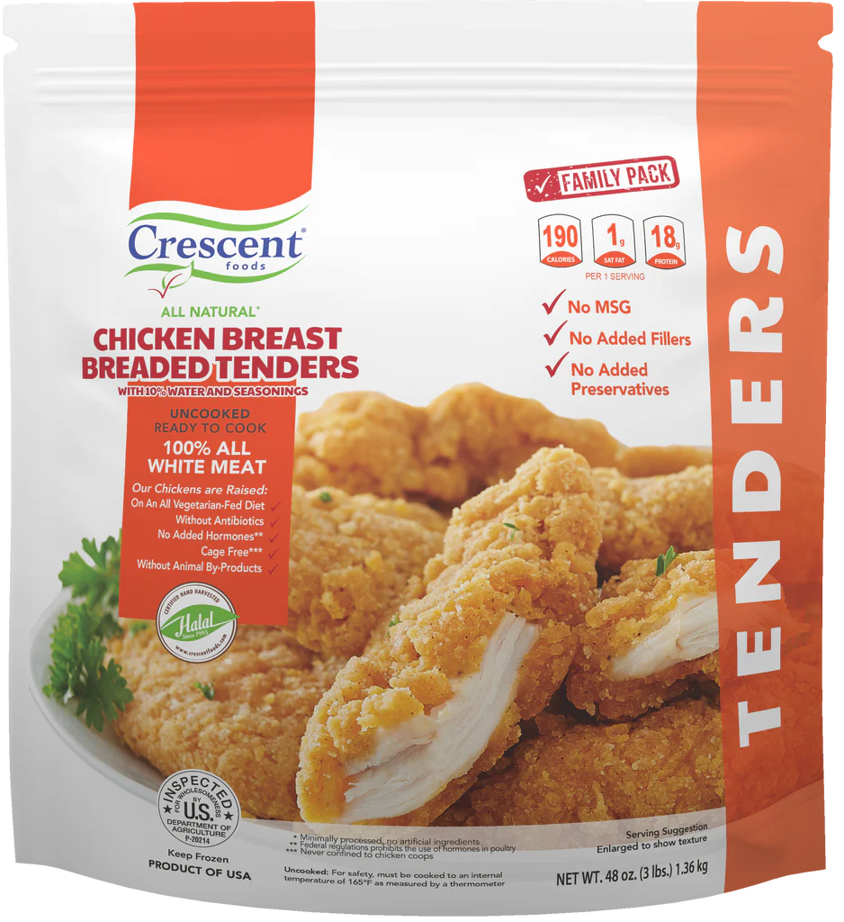 Crescent breaded chicken tenders 3lb