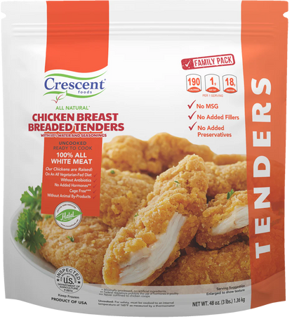 Crescent breaded chicken tenders 3lb