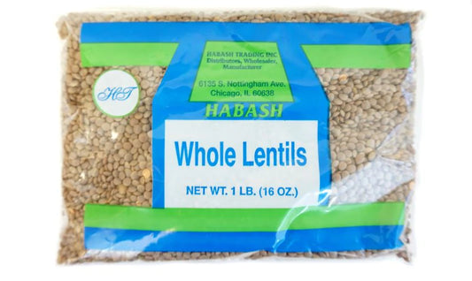 Habash Whole Green Lentils large 16 OZ