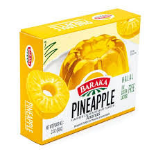 Baraka Pineapple Flavored Gelatin Dessert Powder