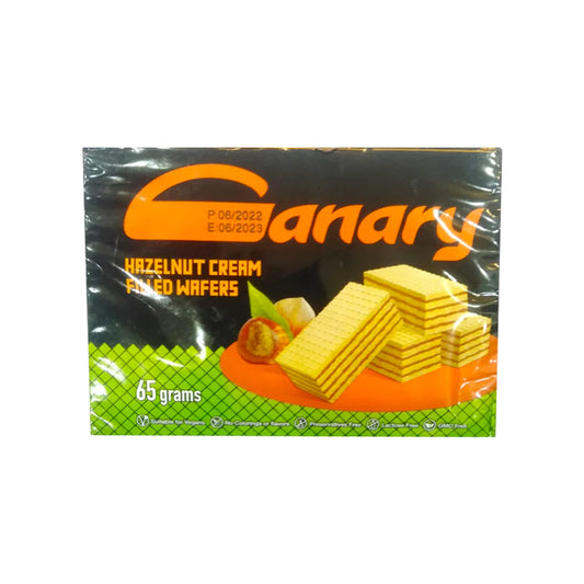 Canary wafers hazelnut cream