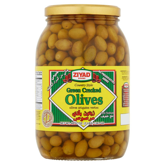 Ziyad balady green cracked olives 3lb