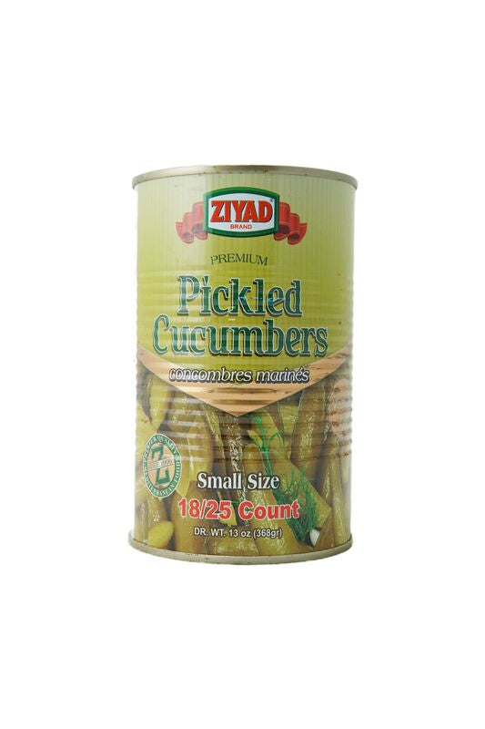 Ziyad  pickled cucumbers 18/25 count 13 OZ