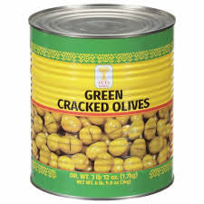 Tut's Green cracked olives 1lb