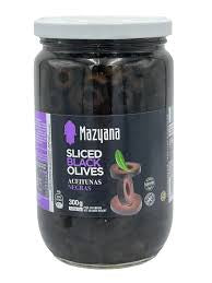 Mazyana sliced black olives 300g