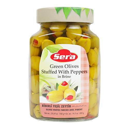 Sera stuffed green olives 24.69oz