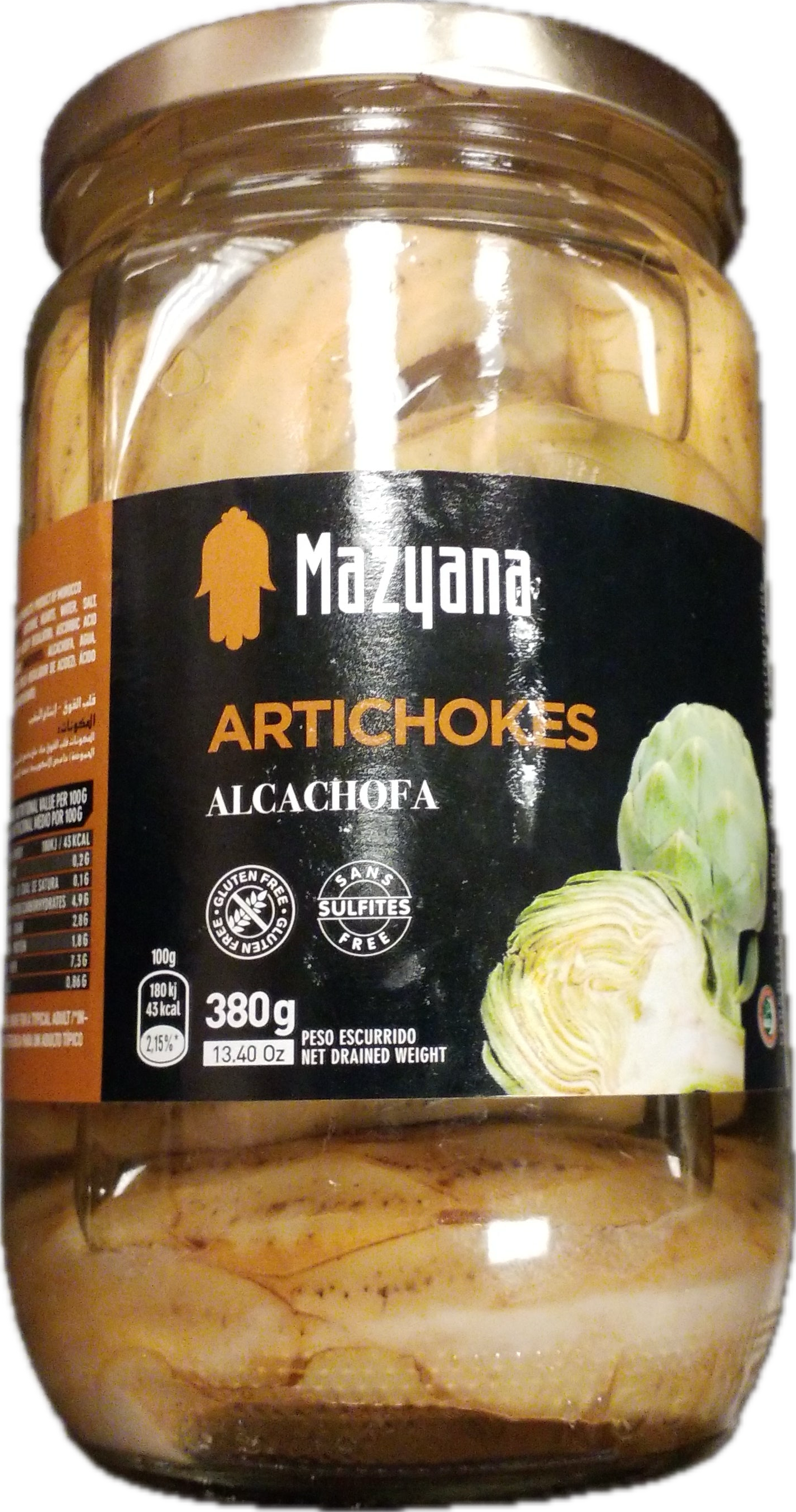 Mazyana artichokes 380g