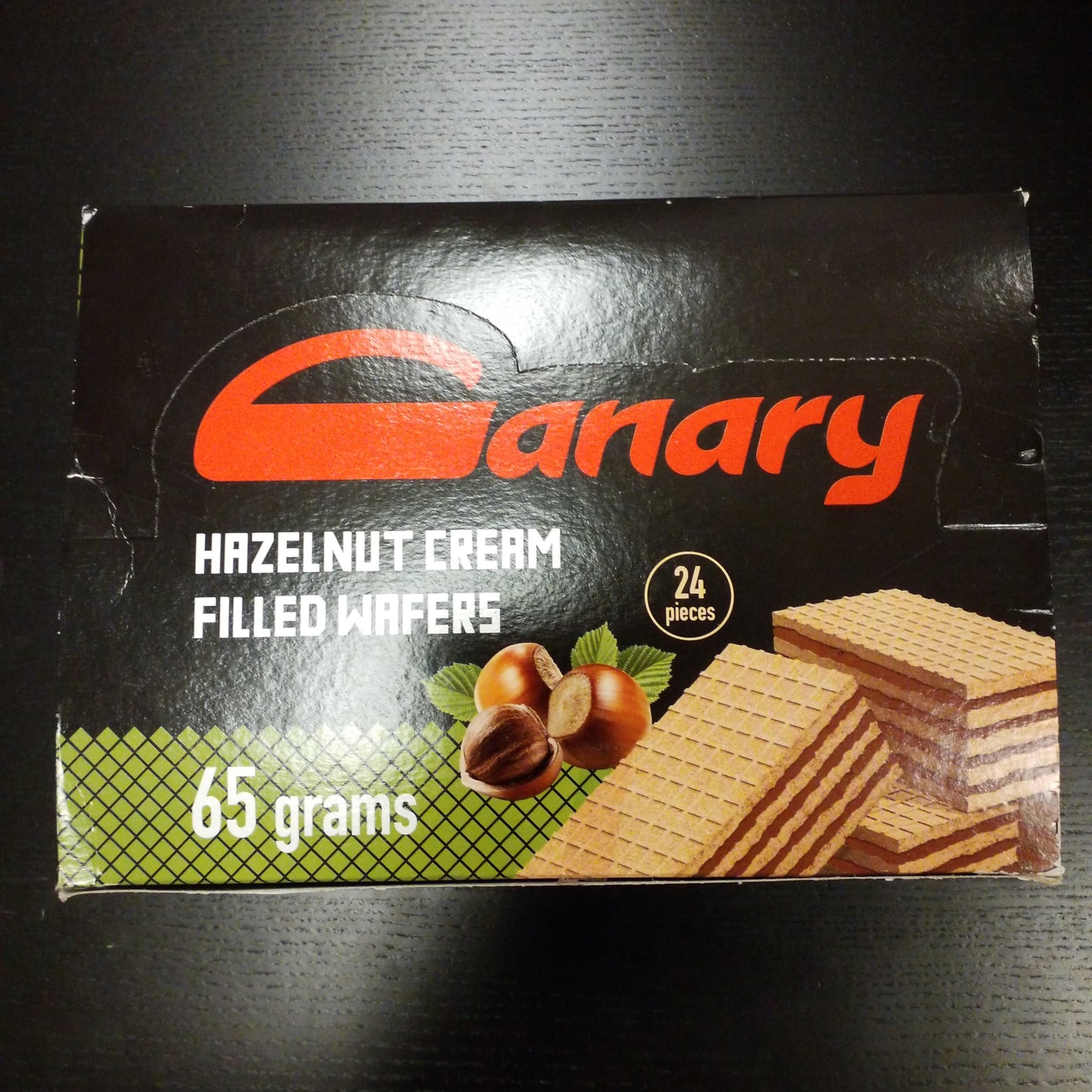 Canary hazelnut cream filled wafers 65G