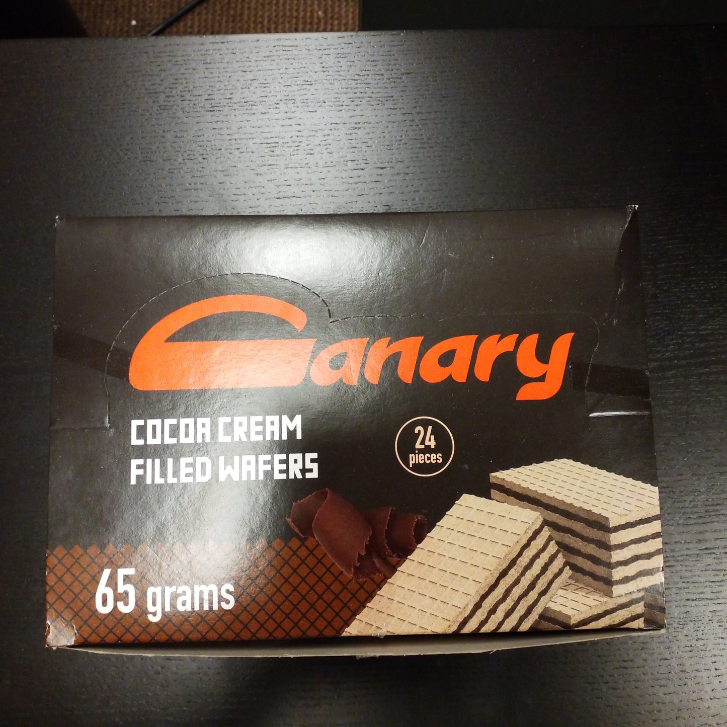 Canary cocoa cream filled wafers 24 pieces